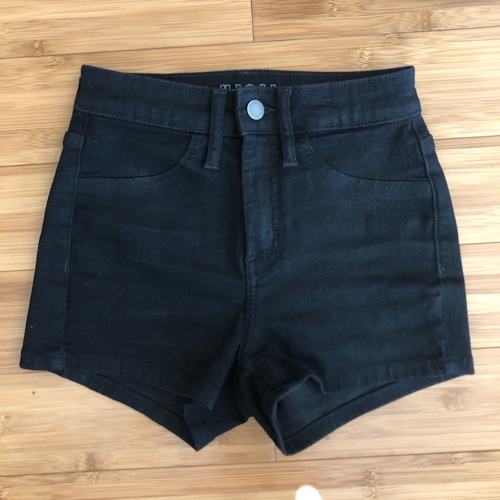 Black high waisted shorts